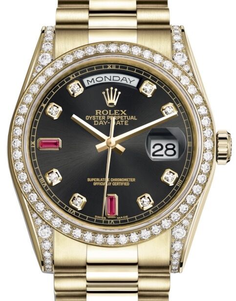 Rolex Day-Date 36 118388-GLDDDP Champagne Jubilee Dial