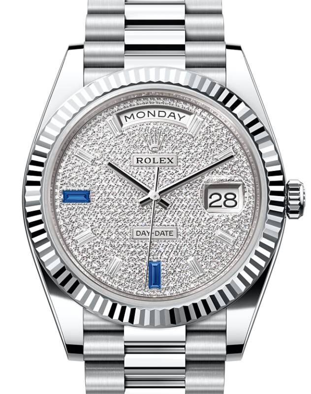 Rolex day date platinum diamond new arrivals