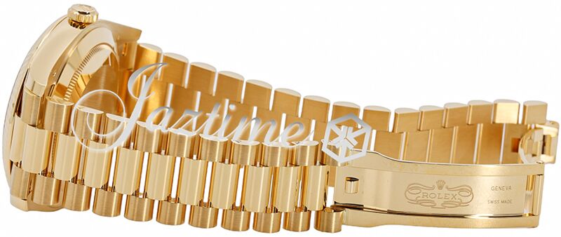 Rolex Day-Date 40 President Yellow Gold Green Ombre Roman