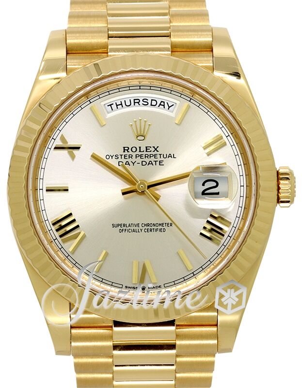colon　1231 colon 1231 Rolex Day-Date 40 mm Yellow Gold Champagne Roman