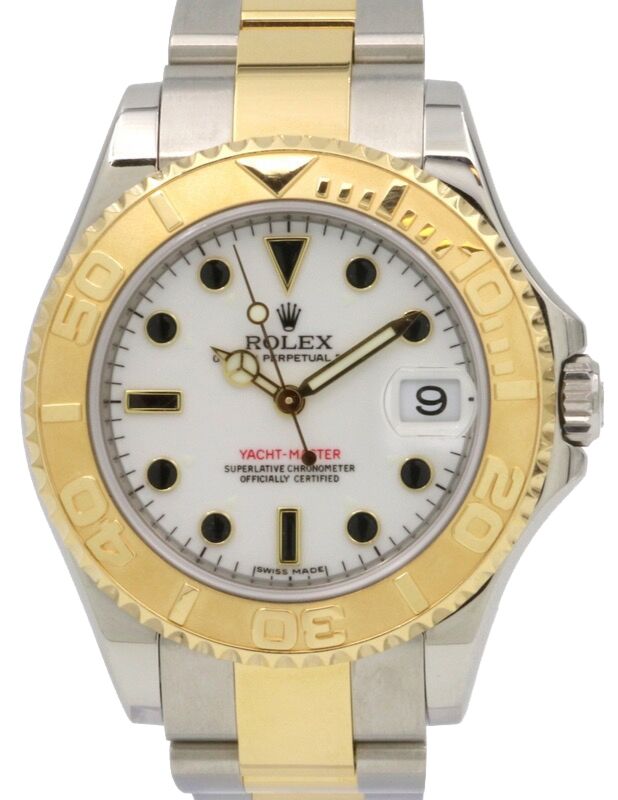 お買い得モデル Rolex Yacht-Master Yellow 18k 35mm Midsize Ladies 168623 その他