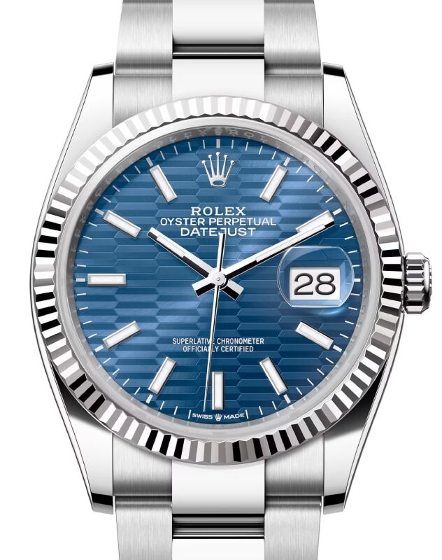 Rolex datejust 36 fluted bezel oyster bracelet outlet