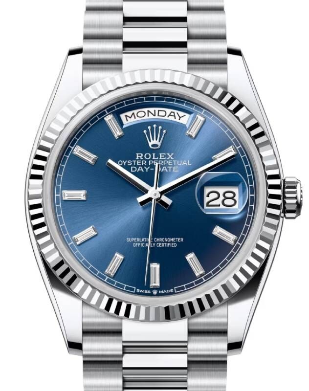Rolex day date baguette bezel on sale