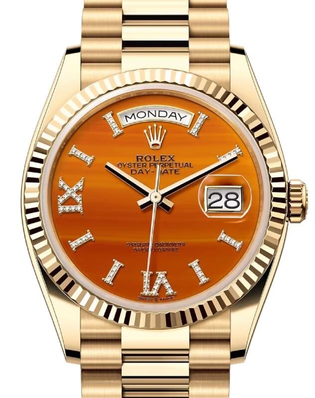 Orange rolex watch deals