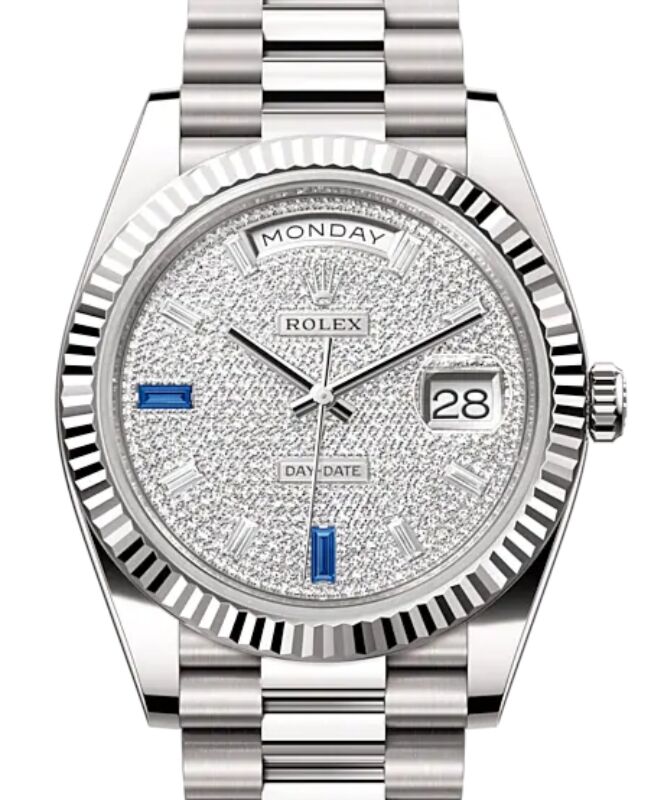 Rolex day date 40 white gold 2025