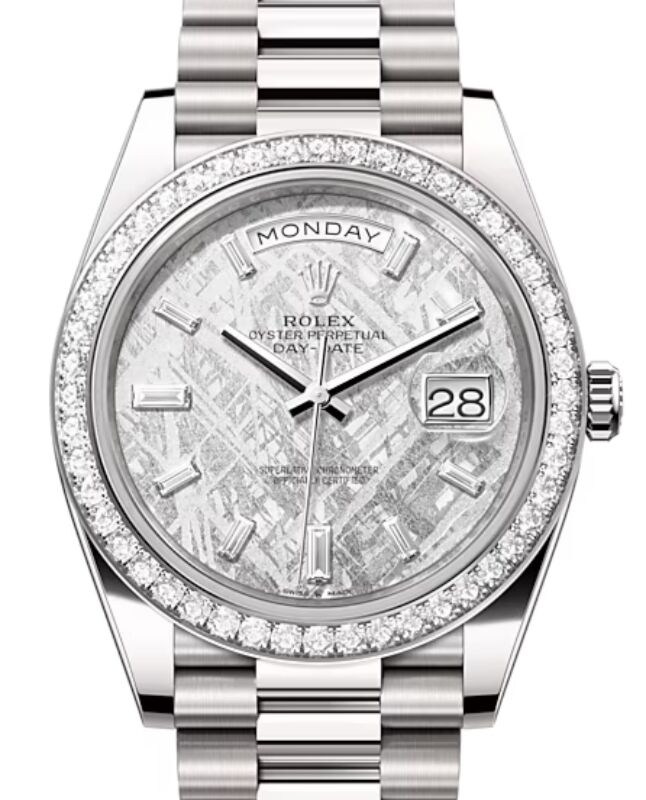 Rolex meteorite diamond dial deals