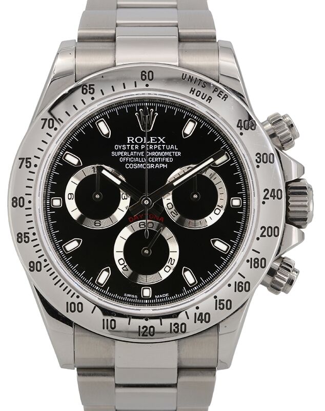 Rolex daytona chronograph stainless steel hot sale