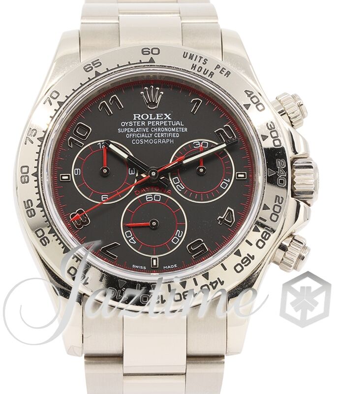 Rolex Daytona White Gold Black Arabic Dial Oyster Bracelet