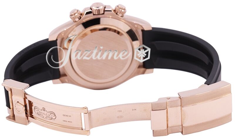 Rolex Daytona Rose Gold Ivory Dial Oysterflex Rubber
