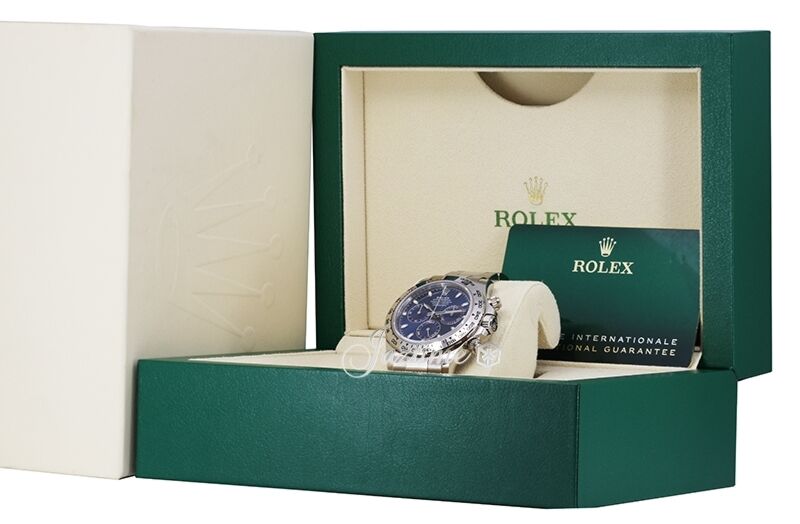 Rolex daytona white gold blue dial 2025