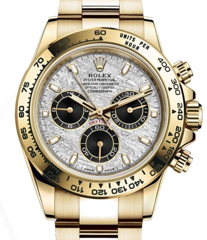 Rolex Daytona Yellow Gold Meteorite Dial Oyster Bracelet 116508 BRAND NEW