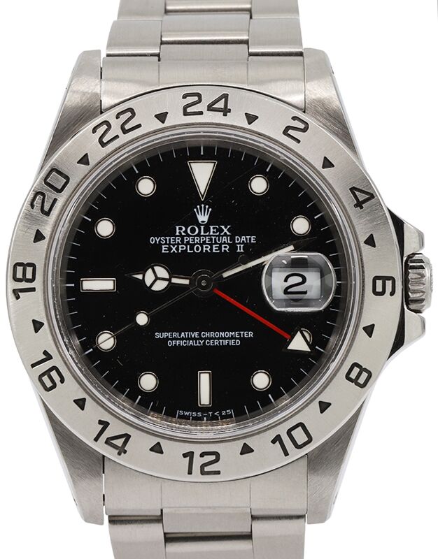 Rolex Explorer II 16570 Men s 40mm Black Dial Stainless Steel Oyster
