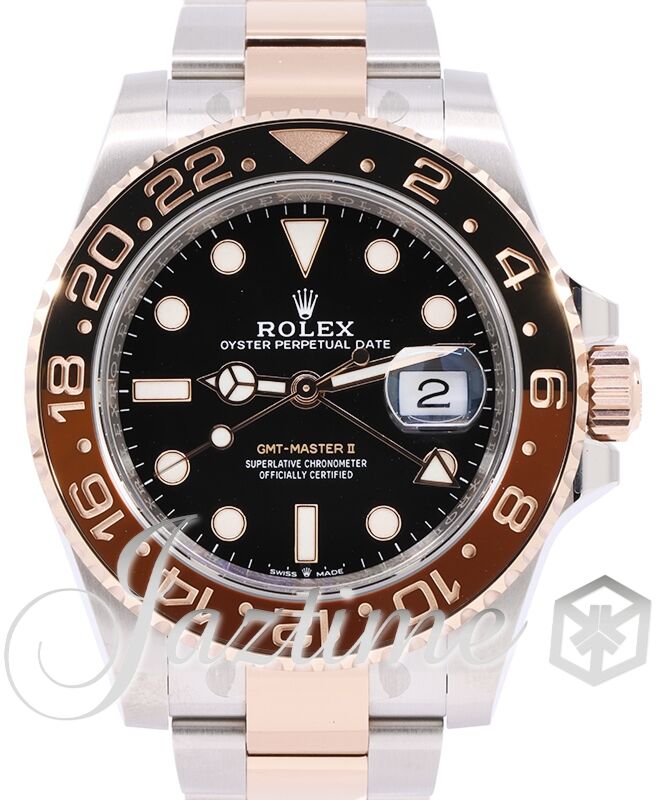 Rolex gmt rose gold steel outlet