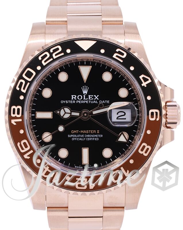 Rolex GMT Master II Root Beer Rose Gold 126715CHNR 0001