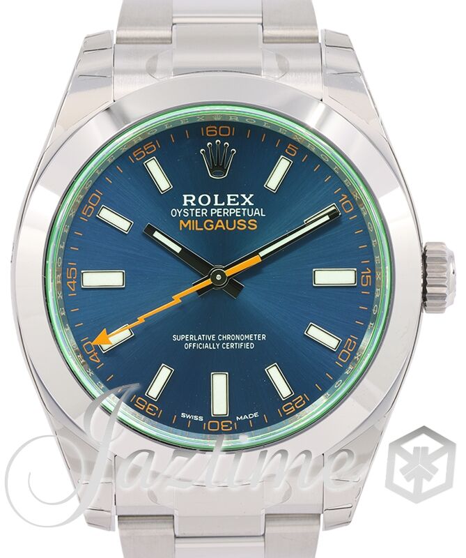 Rolex milgauss green face sales