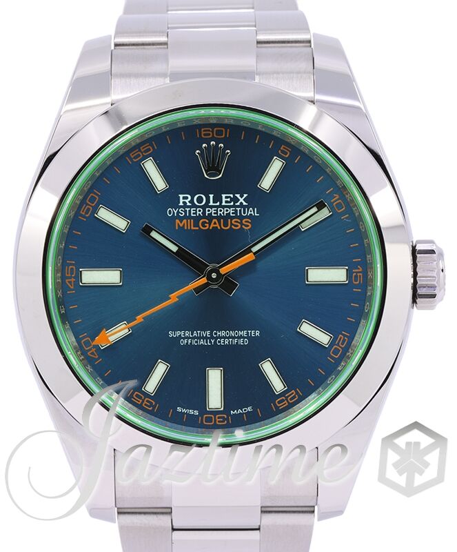 Rolex Milguass 40mm Stainless Steel Blue Dial Oyster 116400GV 2023