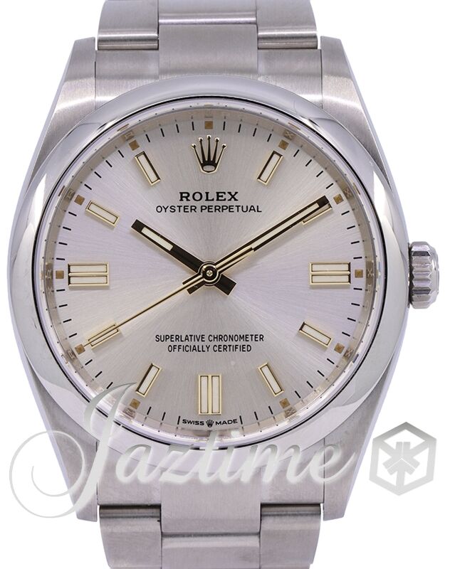 Oyster perpetual silver shop
