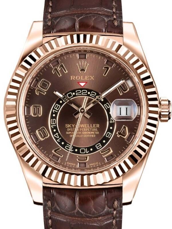 Rolex sky dweller leather top