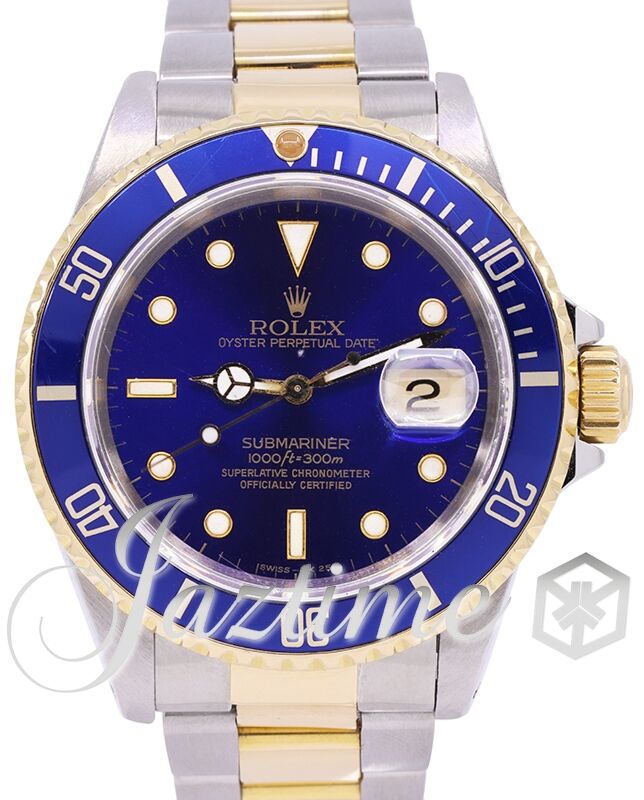Rolex submariner blue steel and gold online