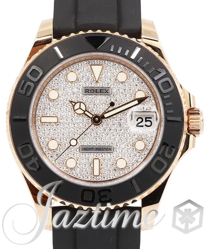 Rolex yacht master 37 rubber strap sale