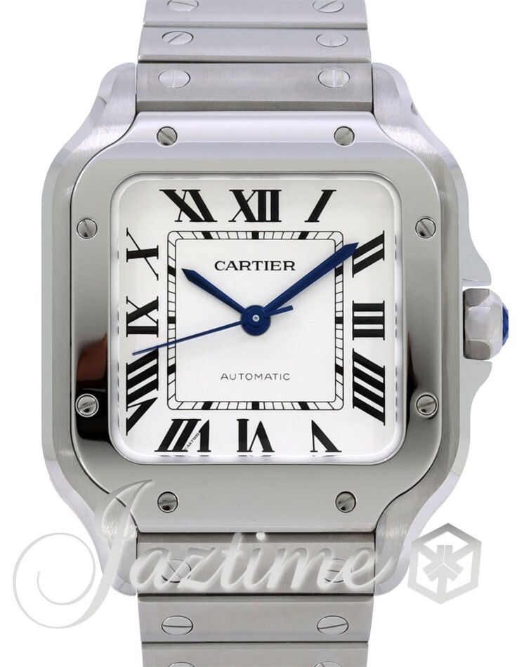 Santos de Cartier Medium Steel Silver Dial WSSA0029
