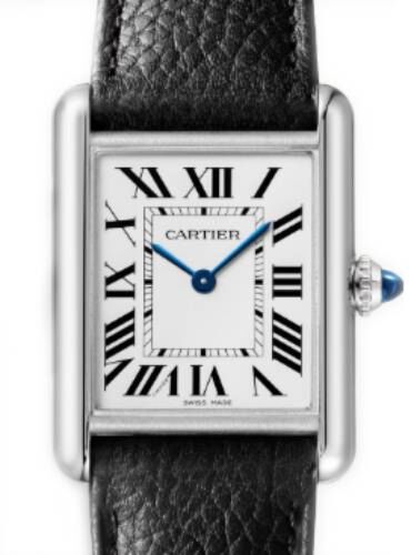 ウェンズデー　 Cartier tank must　金属ベルト　未使用品 Must de Cartier Tank Ladies Vintage Watch Inner Grey SM Size