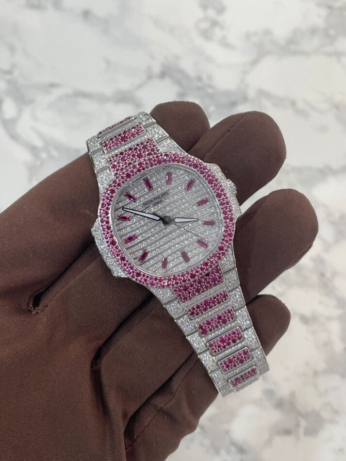 Pink diamond patek top