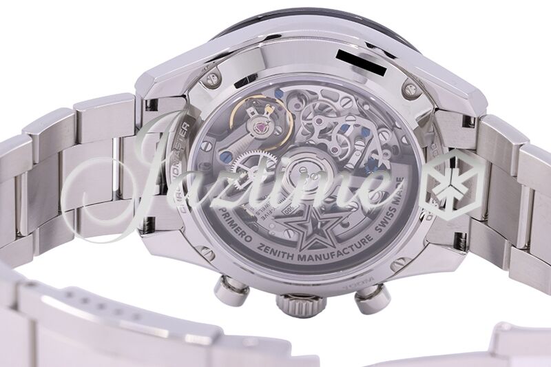 Zenith Chronomaster Sport El Primero Stainless Steel Black Index Dial  Ceramic Bezel & Stainless Steel Bracelet 03.3100.3600/21.M3100 - BRAND NEW