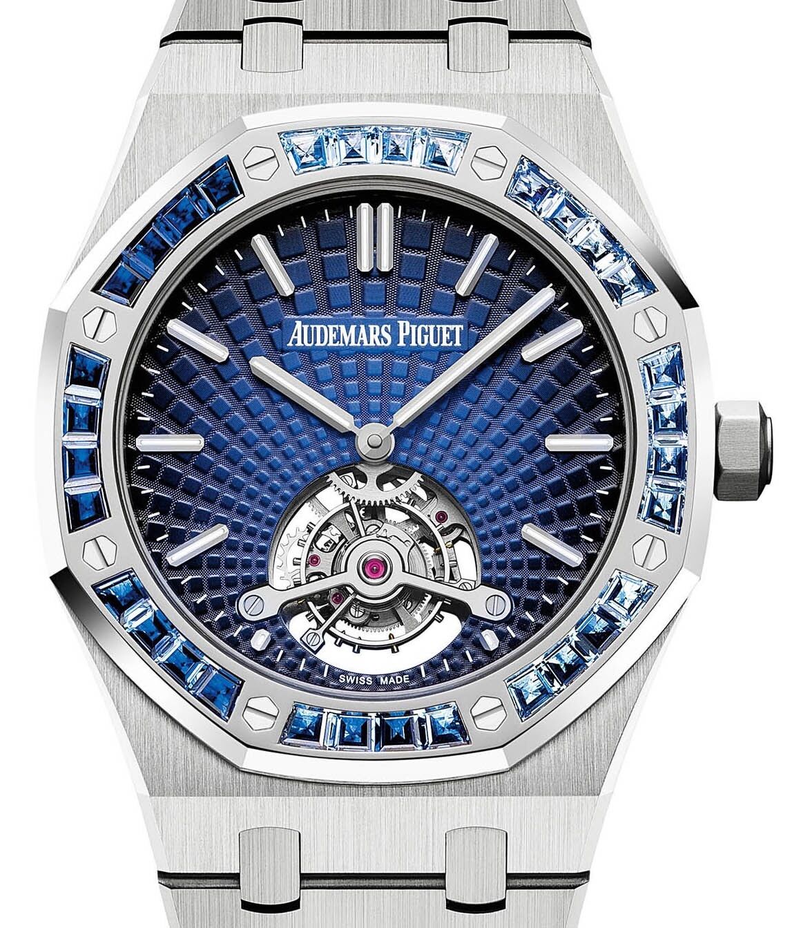 Audemars Piguet Royal Oak Tourbillon Extra-Thin Platinum Blue Dial