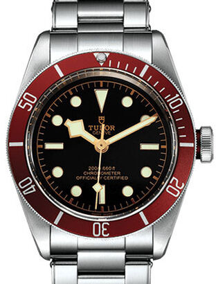 あ*ね様 TUDOR　79220R　ヘリテージブラックベイ　バーガンディレッド Tudor Heritage Black Bay 79230R Black Index Stainless Steel