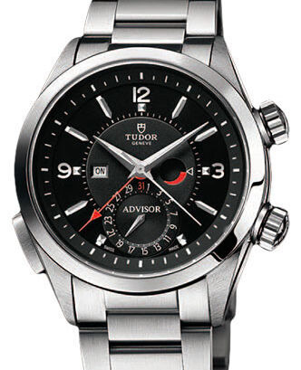 Tudor Heritage Advisor 79620TN-95740 Black Arabic & Index Titanium