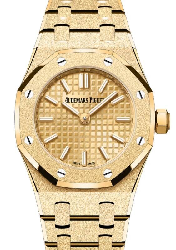 Audemars Piguet Royal Oak Mini Frosted Gold Quartz Yellow Gold