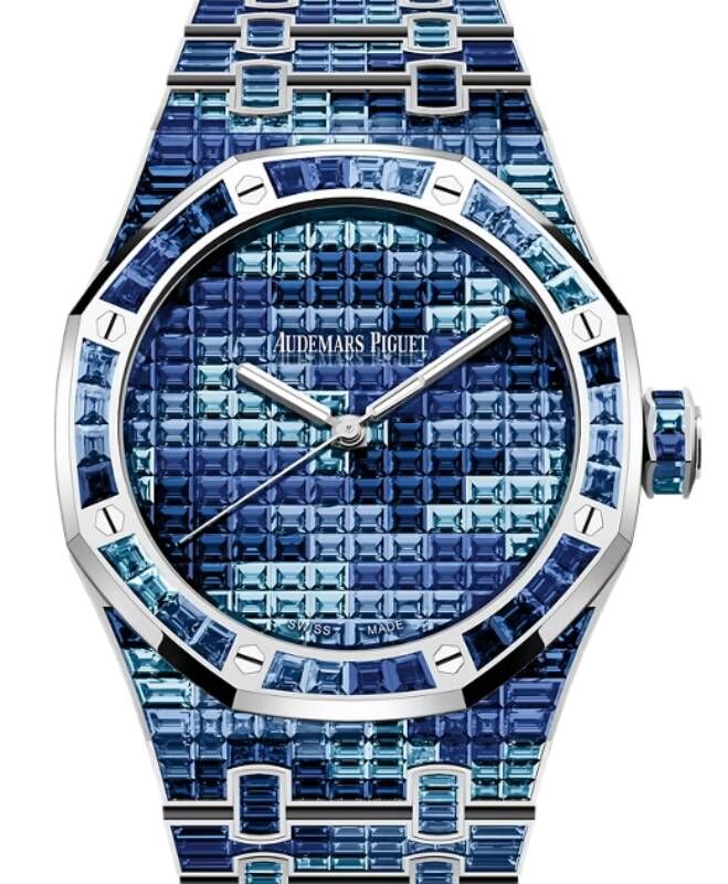 Audemars Piguet Royal Oak Selfwinding White Gold/Sapphires Blue