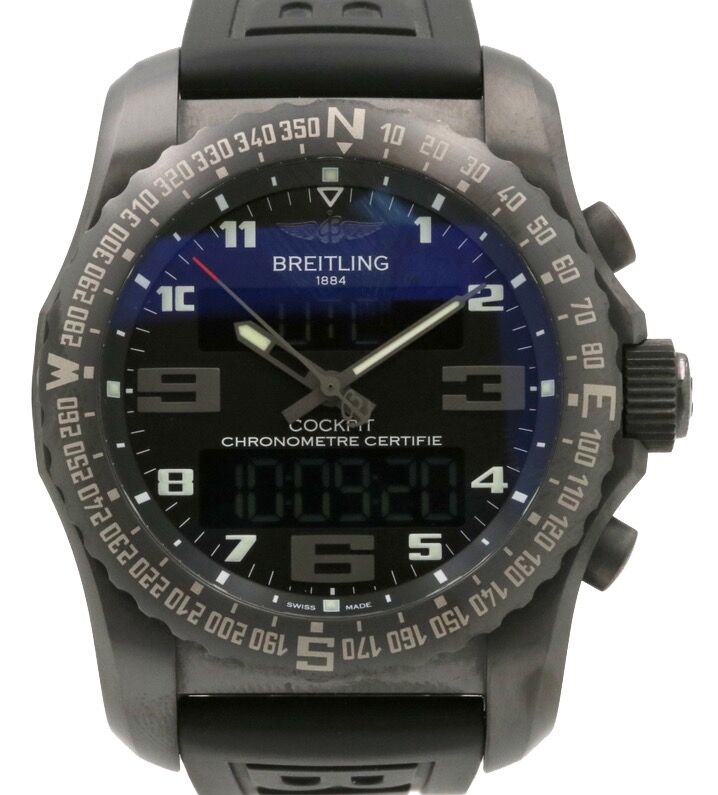 Breitling Cockpit B50 Night Mission PVD/DLC Titanium Black Arabic