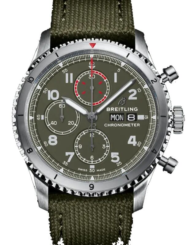 Breitling Aviator 8 Chronogragh 43 Curtis Warhawk Stainless Steel
