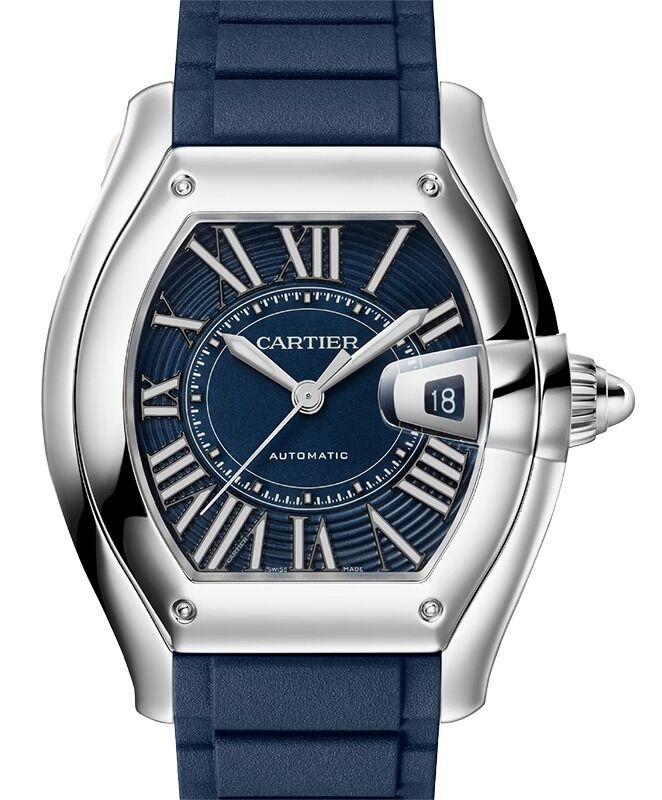 Cartier Roadster Large Steel Blue Dial WSRD0014