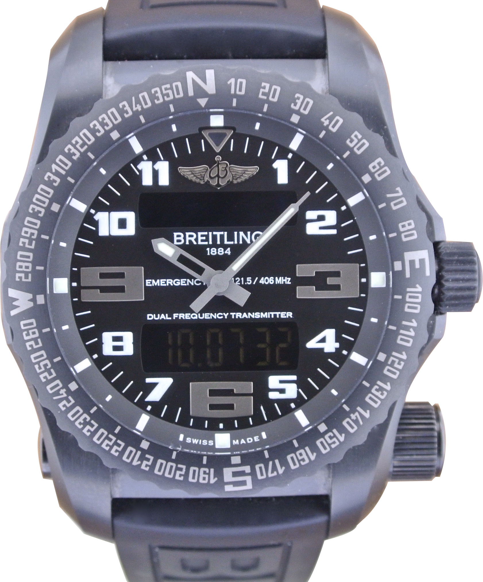 Breitling V7632522|BC46|156S|V20DSA.2 Emergency 51mm Titanium