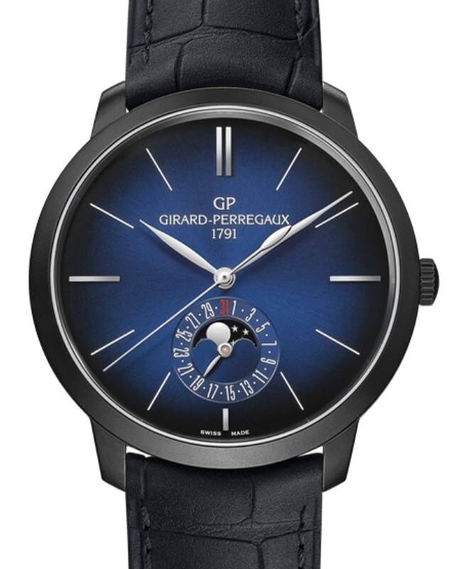 【OH済】 ジラールペルゴ 【GIRARD-PERREGAUX】 1966 ブルームーン 49545-11-432-BH6A メンズ ブルーグラデーション ステンレススティール(DLC) 腕時計 時計 1966 BLUE MOON BLUE GRADATION SS GP【中古】 girard_perregaux_1966_blue_moo