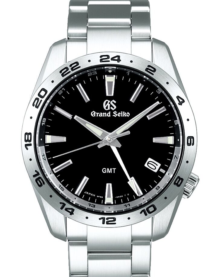 Grand Seiko SBGN027 GMT 腕時計 Grand Seiko Sport Quartz GMT Steel Black Dial SBGN027 - BRAND NEW