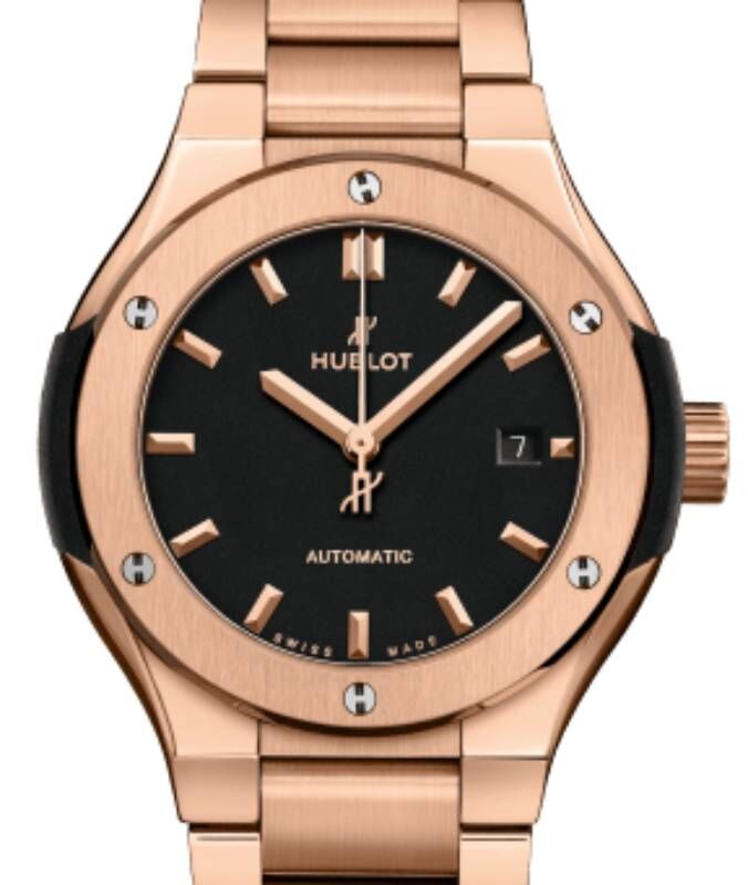 Hublot Classic Fusion 3-Hands King Gold Bracelet 33mm 585.OX.1180