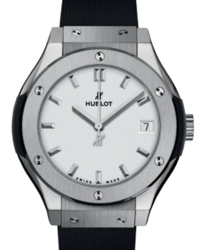 Hublot Classic Fusion 3-Hands Titanium Opalin 33mm 581.NX.2611.RX