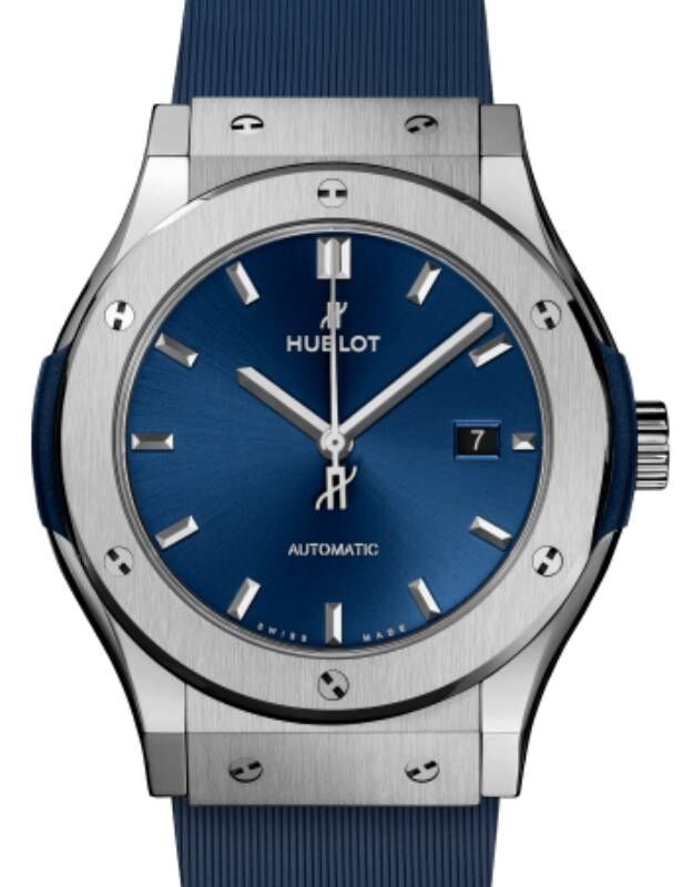 Hublot Classic Fusion 3-Hands Titanium Blue 42mm 542.NX.7170.RX