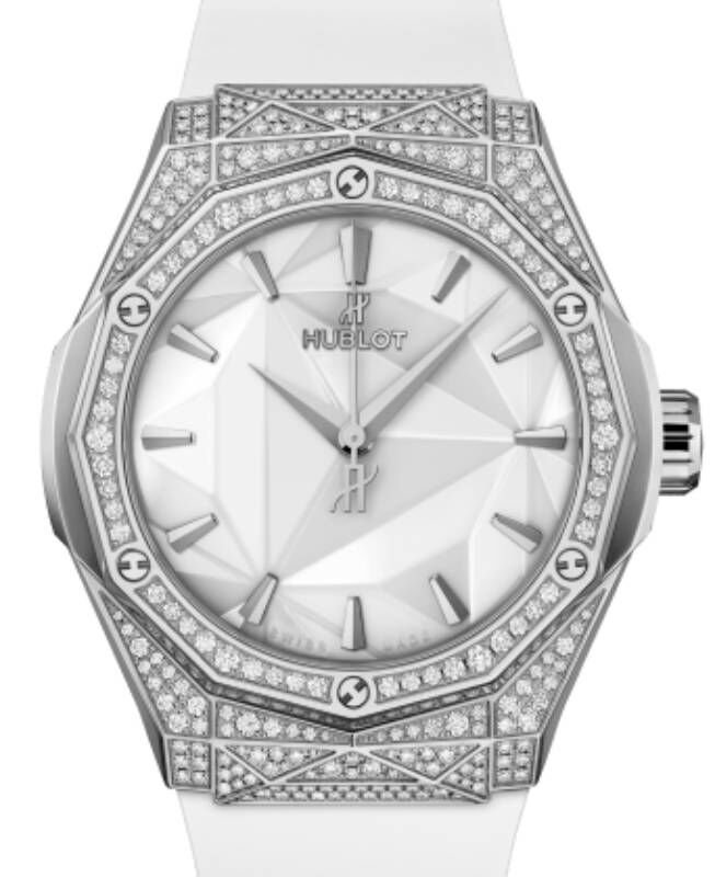 Hublot Classic Fusion Orlinski Titanium White Pave 40mm 550.NS