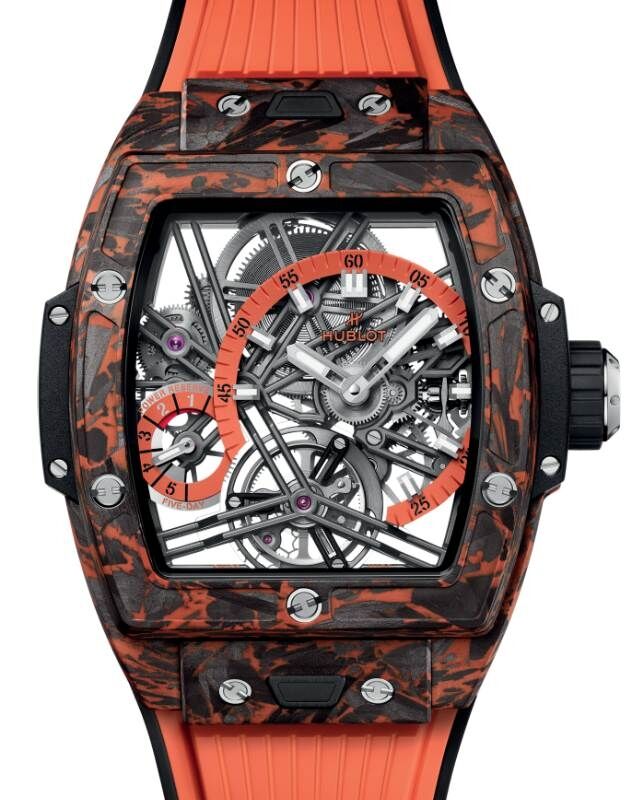 Hublot Shaped Spirit of Big Bang Tourbillon Orange Carbon 42mm 645