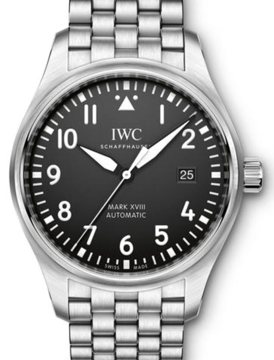 IWC マークXVIII  IW327011 IWC Schaffhausen IW327011 Pilot's Watch Mark Xviii Black Arabic