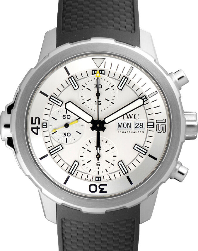 ★保証書付き【IWC SCHAFFHAUSEN】IWC アクアタイマー クロノグラフ IW376801 自動巻き メンズ_719801 IWC Schaffhausen IW376801 Aquatimer Chronograph Silver Plated