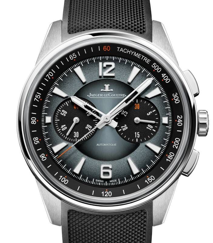 Jaeger-LeCoultre Polaris Chronograph Steel 42mm Gray Blue Dial