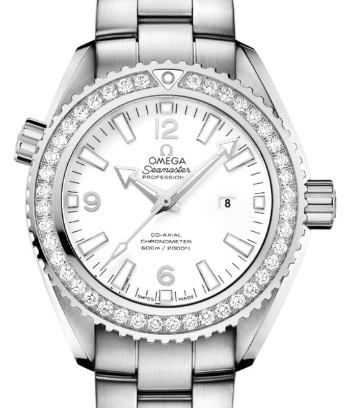 Omega Planet Ocean 600M 37.5mm Steel/Diamond White Dial 232.15