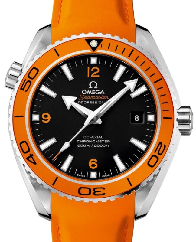 Omega Seamaster Planet Ocean 600M 45.5mm Steel Black Dial Rubber
