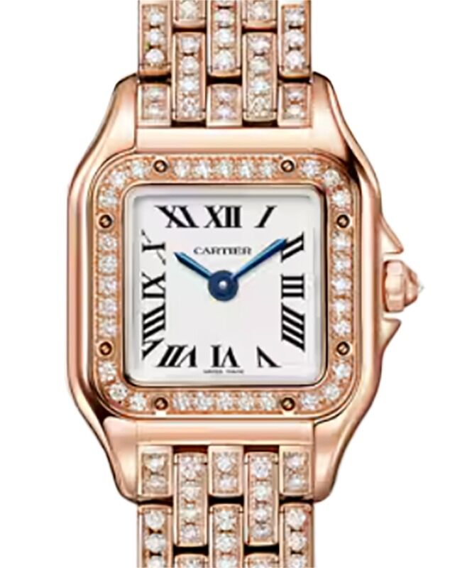 Panthere de Cartier Mini Quartz Rose Gold/Diamonds WJPN0063